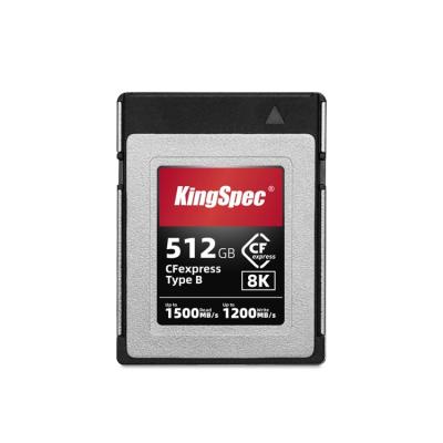 China Factory Supply Plastic Price Kingspec CFexpress Suitable Card 512GB For 4K Video Memory Raw Card For Camera for sale