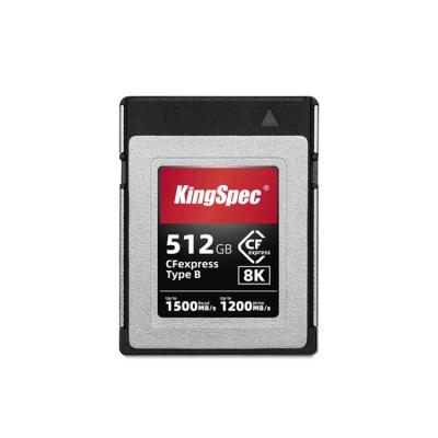 China Top Quality Kingspec CFexpress Plastic Widely Used 512GB Card For 4K Video Memory Raw Card For Camera for sale