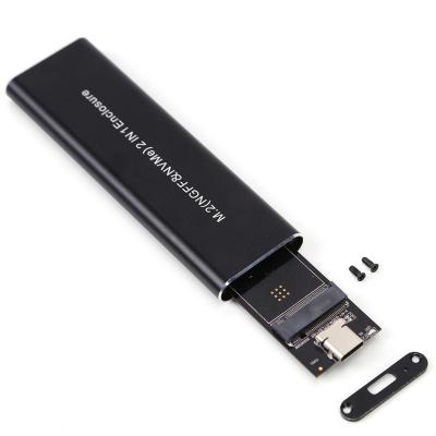 China KingSpec m.2 nvme plastic external pcie enclosure ssd small usb3 disk enclosure for sale