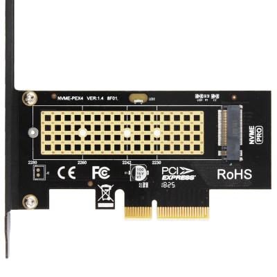 China PCBA Kingspec PCIE to M2 3.0 x4 Adapter Card PCI Express to NVME 2230 SSD M.2 PCIE Riser Adapter Support 2242 2260 2280 M.2 for sale