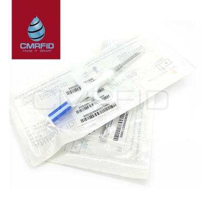 China Glass Animal RFID Tag 134.2khz/125khz Microchip Syringe For Pets 2.12*12mm/1.4*8mm/1.25*7mm for sale