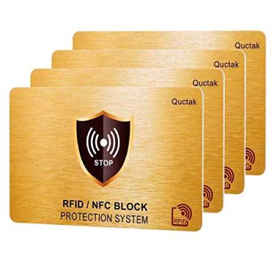 China Popular anti-theft/protection credit card protector 13.56MHz rfid blocking custom rfid blocking card for sale