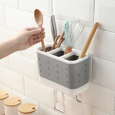 China Viable Kitchen Sink Drain Chopsticks Spoon Soup Rack Kitchen Hanging Rack Chopstick Drying Rack for sale