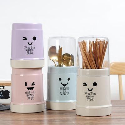 China Viable Kitchen Chopstick Holder Soup Spoon Chopsticks Down Drain Rack Kitchen Rack Chopstick Drying Hanging Rack for sale