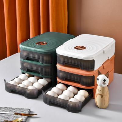 China Newcomer Amazon Kitchen Fridge Portable Rolling Egg Rolling Drawer Cool DrawerHousehold Popular Type Portable Drawer Storage Boxes for sale