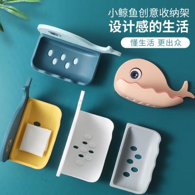 China Creative Plastic Cartoon Plastic Popular Eco-Friendly Household Soap Holder Bathroom Soap Holder Plastic Soap Dish With Drain Bathroom Soap Dish for sale