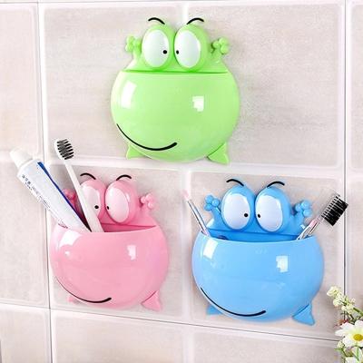 China Hot Viable Animal Colorful Wall Mounted Bathroom Toothbrush Holder Storage Products Creative Design Lovely for sale