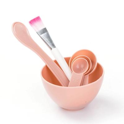 China Wholesale Cosmetic Mask Bowl Plastic Mask Bowl Set Beauty Tools Mask Mixing Bowl Face Mask Facial Mixing Bowl With Brush for sale