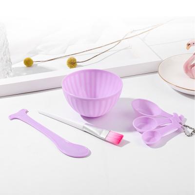 China Cosmetic Mask Bowl Plastic Makeup Mask Bowl Set Beauty Tools Mask Mixing Bowl Face Mask Facial Mixing Bowl With Brush for sale