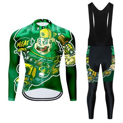 China Breathable Manufacturer direct sales men's cycling suit Racing bicycle shirt Mountain bike cycling suit pants OEM customization for sale