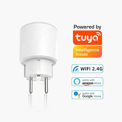 China Wifi Us UK Alexa 16 Amp Switches Wall Tuya Sockets Wi-Fi Power Smart Home and Wifi Switch Alexas Adapter Socket Outlet for sale