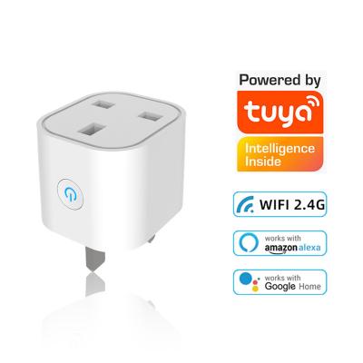 China Tuya Alexa Google Measure Wifi Wall Adapter Long Range Electric Zigbee Power Wifi Switch UK Eu Universal Switch Socket Smart Socket for sale