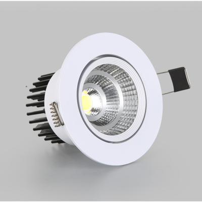 China COB 55/60mm Luxury Adjustable Light 3/7/12/20W Recessed LED Ceiling Downlight for sale