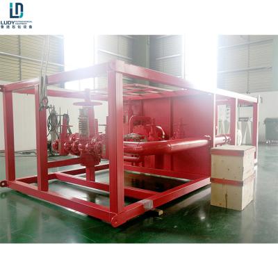 China Auto High Pressure Desander 10000psi Spare Cyclonic Wellhead Desander for sale