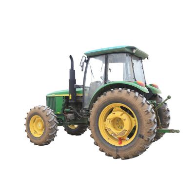 China Construction material shops hot sale 4wd wheel agricultural equipment tractor 4x4 strong power 120hp used farm tractor for sale