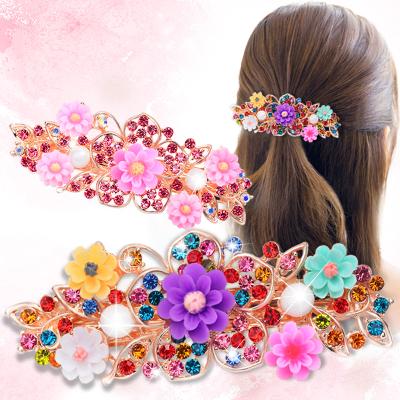 China Hair Clips New Elegant And Flexible Headdress Hairpin Spring Clip Hair Claw Adult Top Clips for sale