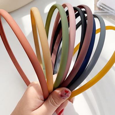 China 2021 Simple Toothed Hair Band Friendly Material Plastics Non Slip Washable Headbands for sale