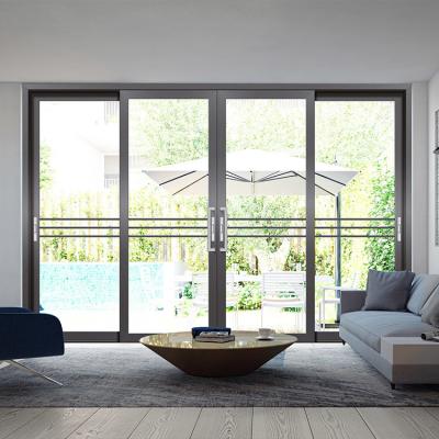 China Heavy duty narrow edge sliding doors, sliding doors, customized modern tempered glass sliding doors for sale