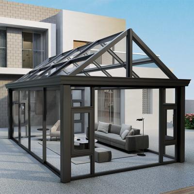 China Herringbone Roof Sunlight Room, Glass Sunlight Room, Aluminum Alloy Sunlight Room for sale