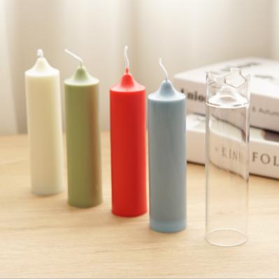 China Diy Viable Plastic Cylindrical Mold Aromatherapy Arrow Candle Mold Acrylic Ceiling Church Mold for sale