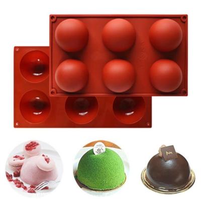 China Viable Sphere Silicone Molds Baking Mold For Making Hot Chocolate Bomb Cake Jerry Dome Mousse Molds for sale