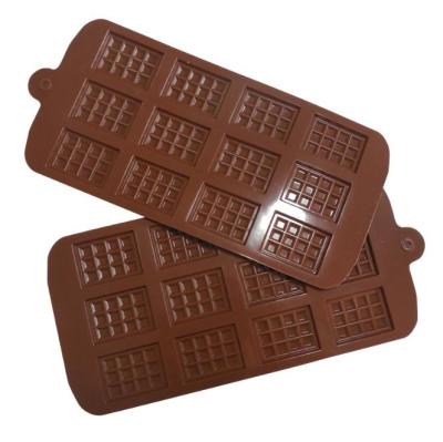 China Sustainable Silicone Break Apart Chocolate and Energy Bar Molds Candy Protein Silicone Mold for sale