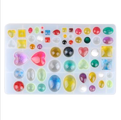 China Sustainable DIY Making Crystal Patch Mold Time Gem Patch Pendant Epoxy Mold Silicone Mold for sale