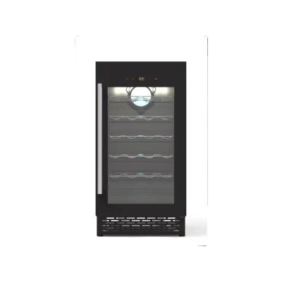 China Hotel 24 Bottles Cooler Compact Wine Compressor Wine Fridge Cellar for sale