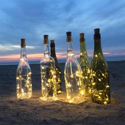 China Best Selling New styple 10L 20L 30L 40Led Bottle Lights with Cork Wine Bottle String Lights for sale