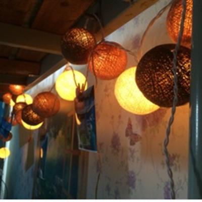 China Home Led String Lights Decoration Factory Price 10L Cotton Led Balls Cotton Ball Fairy Lights for sale