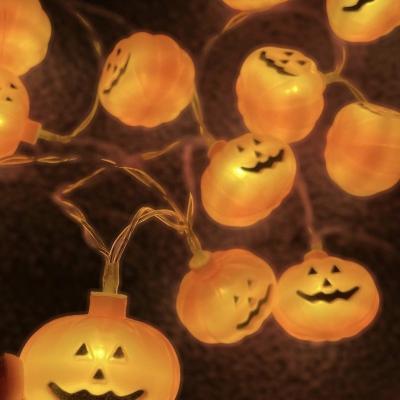 China High Quality Led 1 2 3m 5 10 20 LED String Lights Halloween Decoration Lights Lit Fairy Pumpkin Lantern String Lights For Home Decor for sale