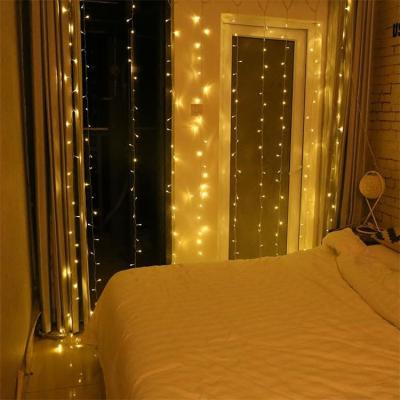 China 3M By 3M Window Curtain String Lights Top Sale Home Decoration Led Light 300 Led Window Curtain String Light for sale