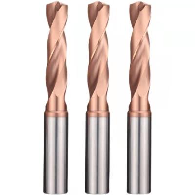 China CNC Coating Solid Carbide Drill Bits 3-20 Inner Cooling 3D5D Drill Bit Tungsten Steel Twist Drill Center Water Outlet Can Be Customized for sale