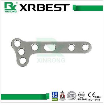 China T Shaped Orthopedic Implants Non - Locking Plate For Limb / Finger Metacarpal Shaft Fracture for sale