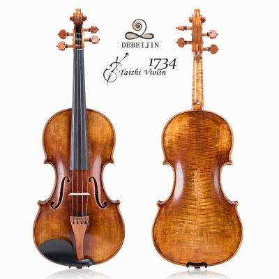 China High level texture handmade Chinese maple good art violin bow back violin for sale