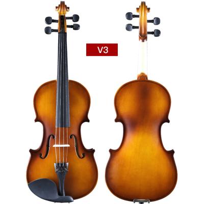 China Impeccable High Quality Antique Handmade Flame Violin Advanced Student for sale