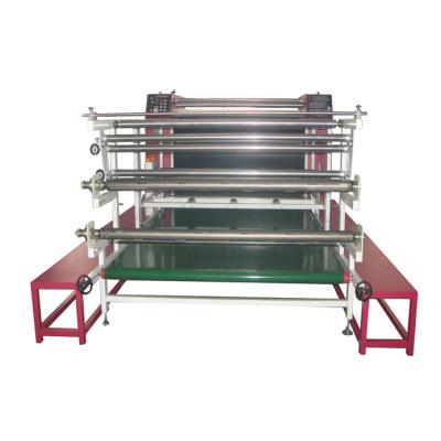 China Double Drum Roller Sublimation Heat Transfer Machine 600 Mm Roller For Fabric Roll for sale