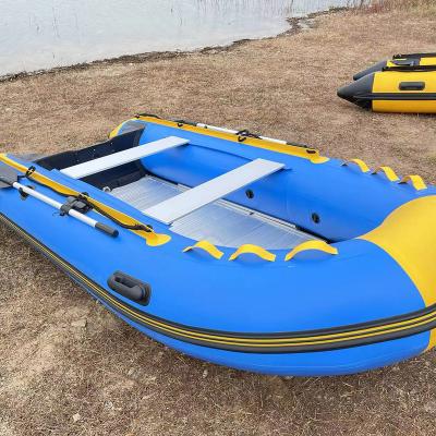 China Fishing Activity Factory Rescue Military Aluminum Rigid Belly Small Inflatable Fish Boat With Outboard Motor for sale