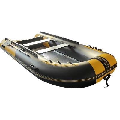 China Fishing Activity 2022 Latest Design Inflatable Boat With Motor Factory Inflatable Boat With Aluminum Deck Inflatable Boat for sale