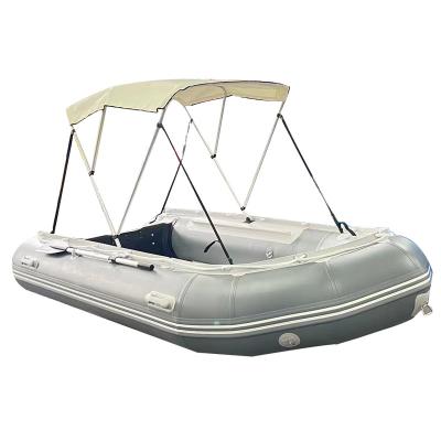 China PVC 2.7m PVC Fishing Boat Aluminum Alloy Flooring with Sunshade and Supporting Paddles are Cheap Sale for sale