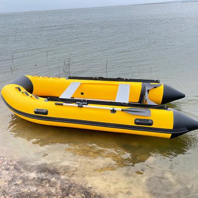 China Fishing Activity Factory Can Customize Color Size Floor Aluminum Inflatable Speedboat PVC Inflatable Boat for sale