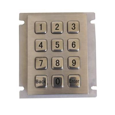 China Cheap price of telecommunication equipment with high quality 12 keys metal keypad for sale