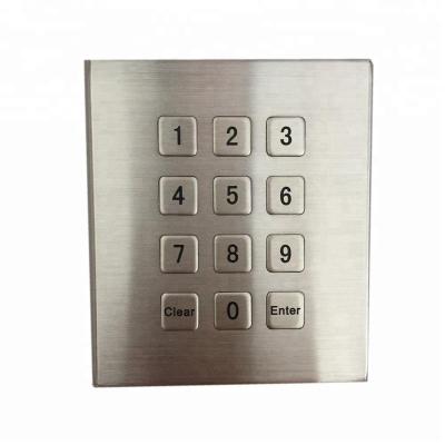 China Hot Selling Touchpad China Made Matrix Customized 3x4 Membrane Covered Keypad for sale