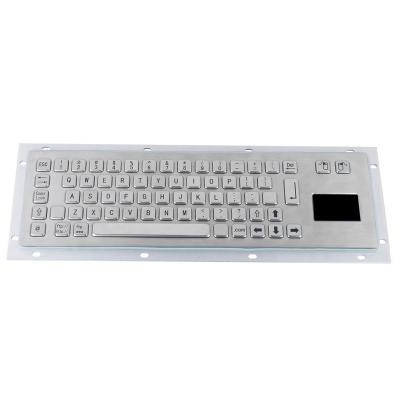 China High Quality Computer Keyboard USB Metal Auto-terminal Metal PC Keyboard With Touchpad for sale