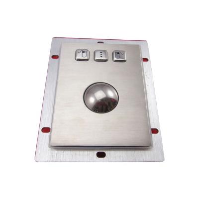 China USB three mechanical keys connect trackball metal mouse for sale