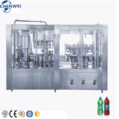 China Work Efficiently 2000-6000BPH Automatic Bottled Carbonated Drinks Complete Line Carbonated Drinks Production Line for sale