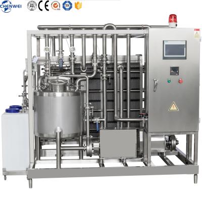 China High Effeciency Shanghai CW Newly Developed 300-1000L/H Milk Pasteurizer Machine Price for sale