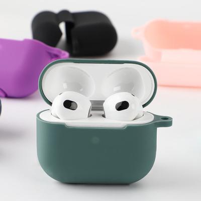 China Viable Silicone Cover Case For Apple Airpods Pro Candy Color Silicone Airpods Pro Wireless Shockproof Earphone Protective Case for sale