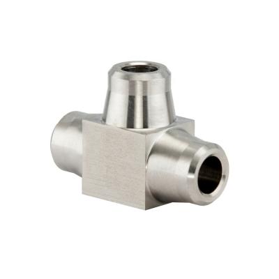 China CNG 3/4 Inch Equal Tube Tee Pipe Fitting Stainless Steel Welding Butt Weld Three Way Pipe Fitting for sale