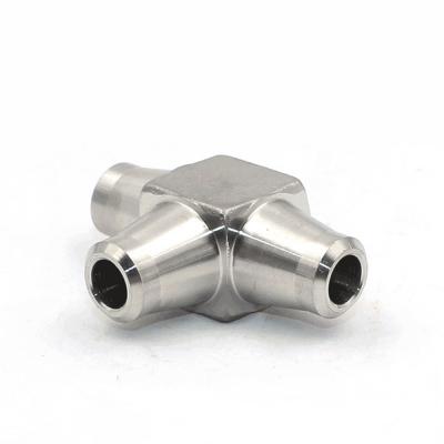 China High Pressure CNG 304/316 Stainless Steel Seamless 3 Way Butt Weld Tee Pipe Fitting for sale